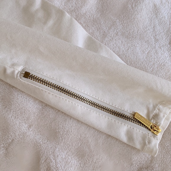 NWT Michael Kors Skinny Ankle Zip Jeans Size 0 - Picture 4 of 6